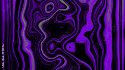 Liquid Fractual Motion Graphic Background, loop animation, 4k