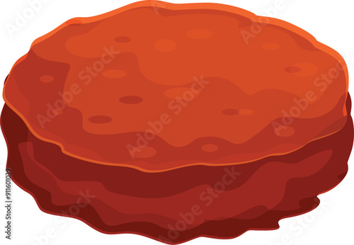 Juicy cooked burger patty waiting to be added to a delicious hamburger with all the fixings