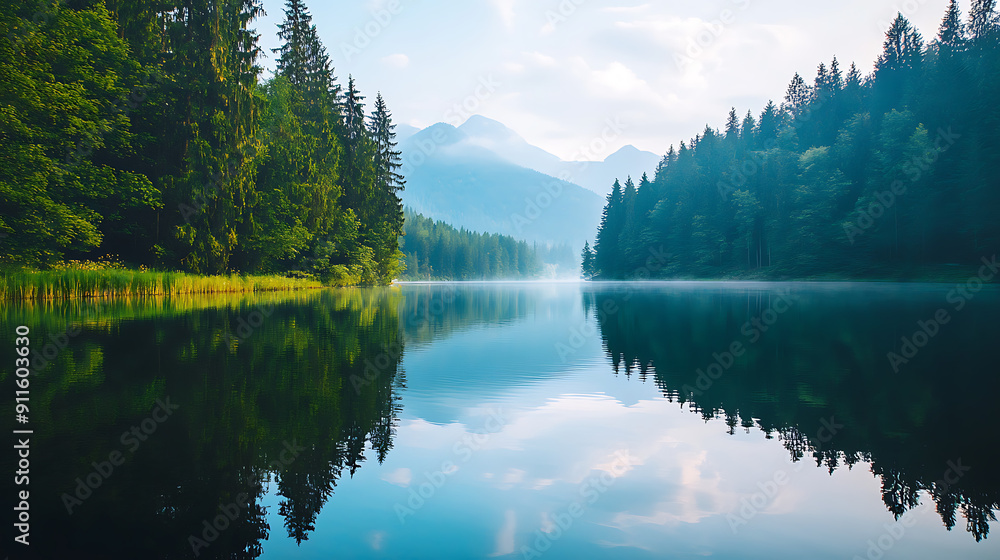 Fototapeta premium Calm Serene Lake