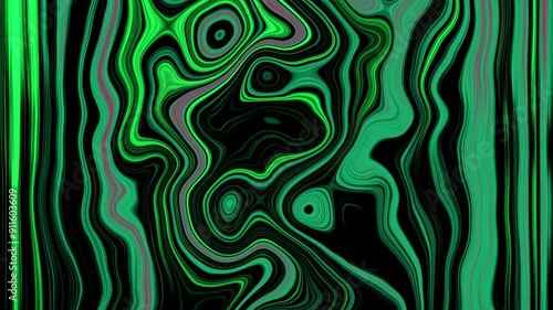 Liquid Fractual Motion Graphic Background, loop animation, 4k