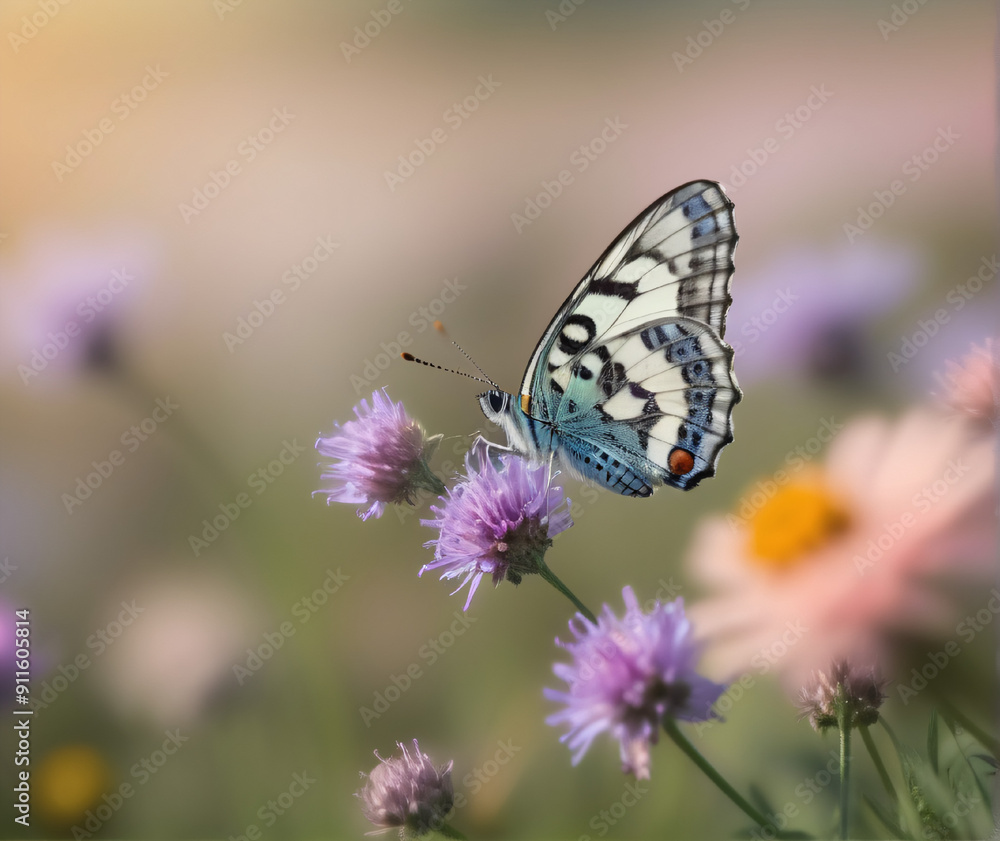 butterfly on flower butterfly on flower