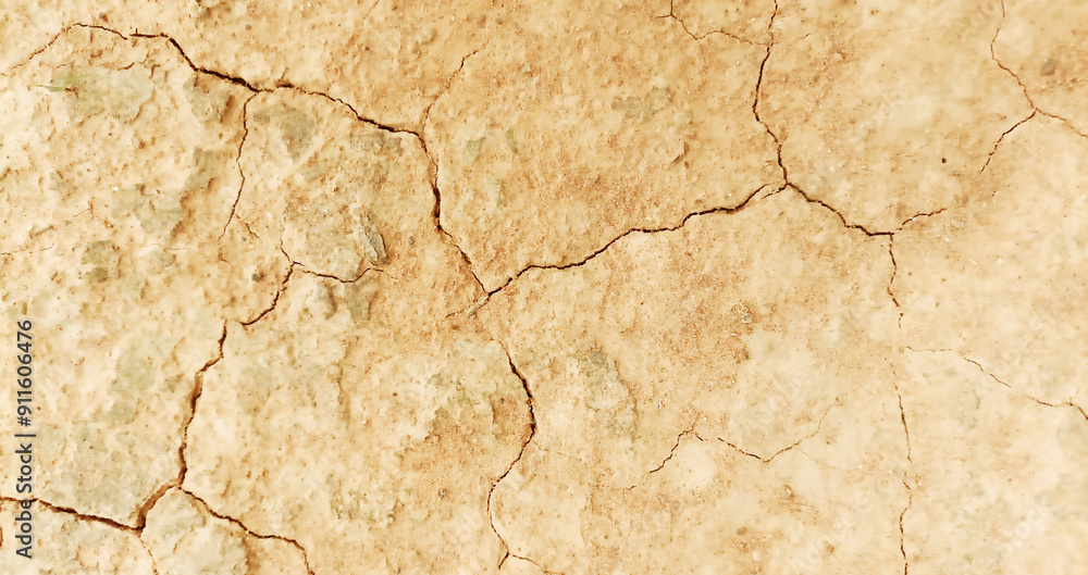 The ground has cracks in the top view for the background The ground has cracks in the top view for the background