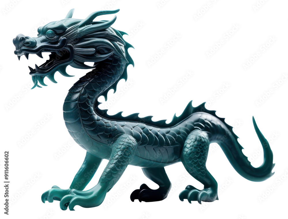 Fototapeta premium PNG Resin Chinese Dragon dragon dinosaur animal.