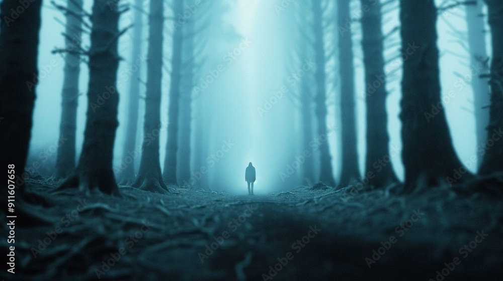 An enigmatic figure uncovering a hidden passage in a misty forest, with an uncanny glow, realism, ethereal lighting, intricate details, mystical ambiance An enigmatic figure uncovering a hidden passage in a misty forest, with an uncanny glow, realism, ethereal lighting, intricate details, mystical ambiance
