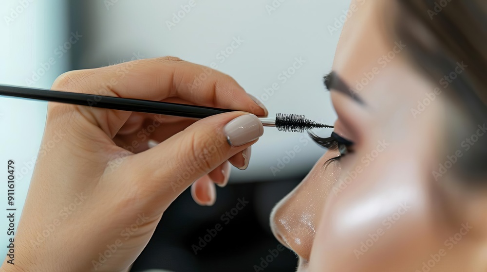 Obraz premium make up cosmetics application