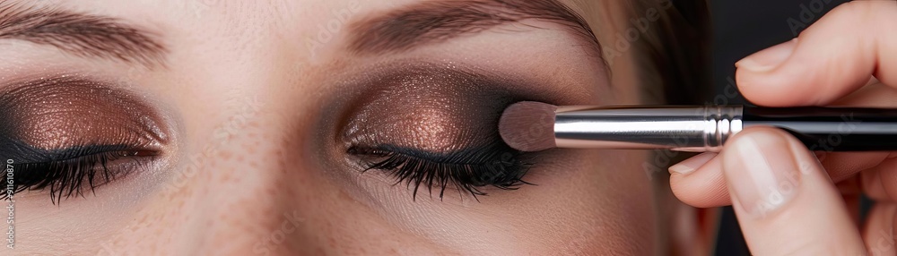 Obraz premium make up cosmetics application