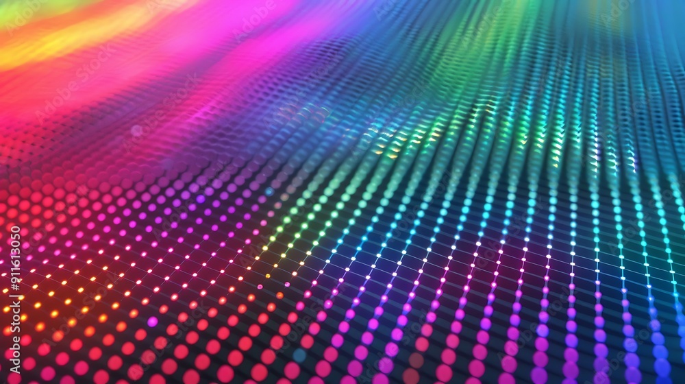 Obraz premium fiber optics background with lots spots