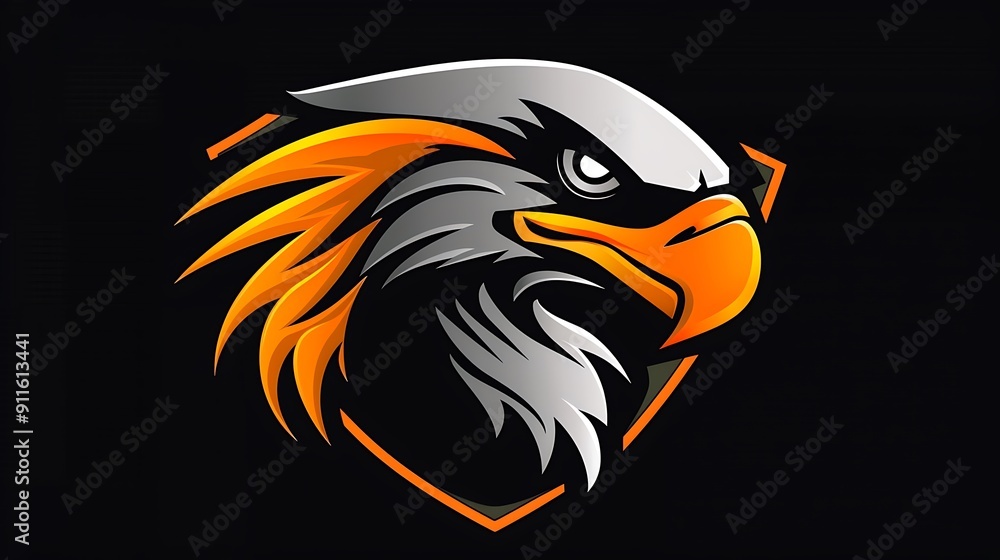 Fototapeta premium eagle head mascot