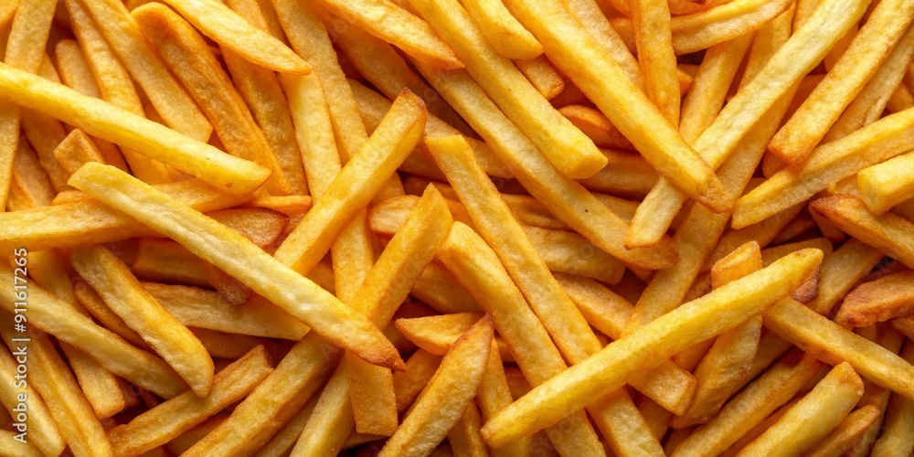 Close-Up of Golden Brown French Fries, Crispy, Delicious, Food Photography, Fast Food, French Fries, Potato Close-Up of Golden Brown French Fries, Crispy, Delicious, Food Photography, Fast Food, French Fries, Potato