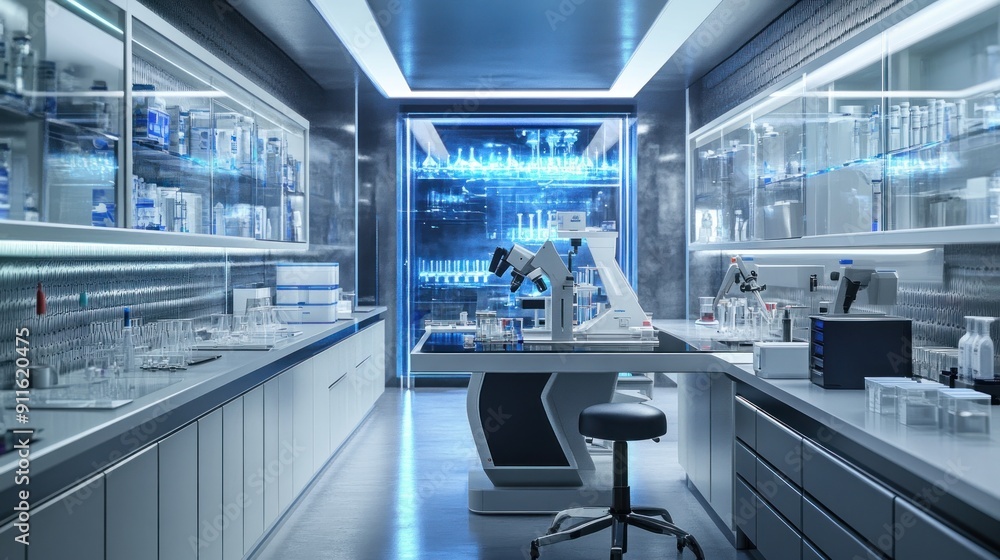 State-of-the-art medical laboratory setup with advanced technology ...