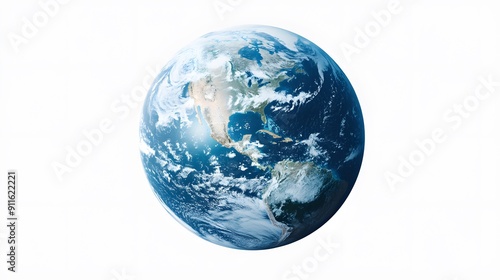 Png Earth sticker, 3D rendering, transparent background