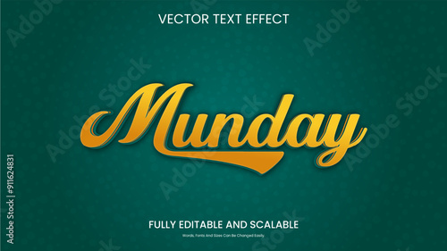 3d Text Style Effect Easy Editable Font and Scale 