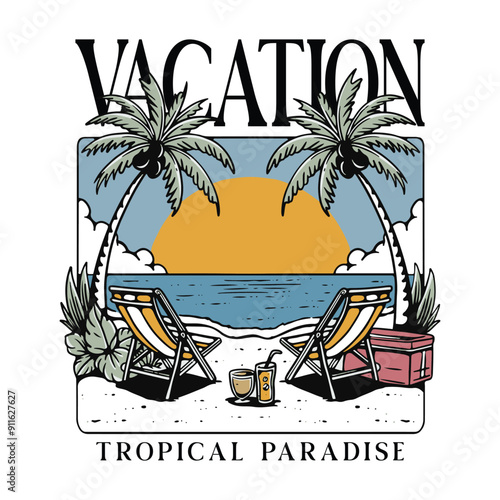 beach illustration
