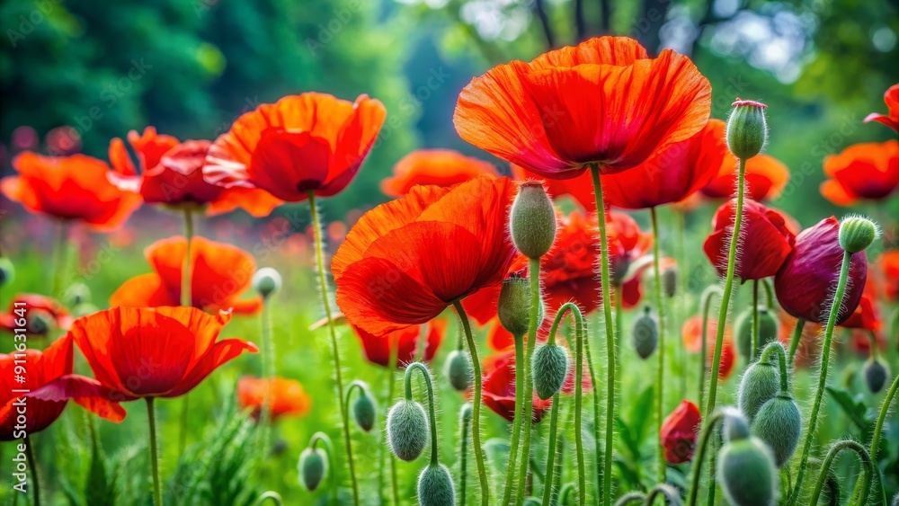 Poppy Field Bloom, Macro Photography, Red Poppy, Flower, Nature, poppy, flower Poppy Field Bloom, Macro Photography, Red Poppy, Flower, Nature, poppy, flower