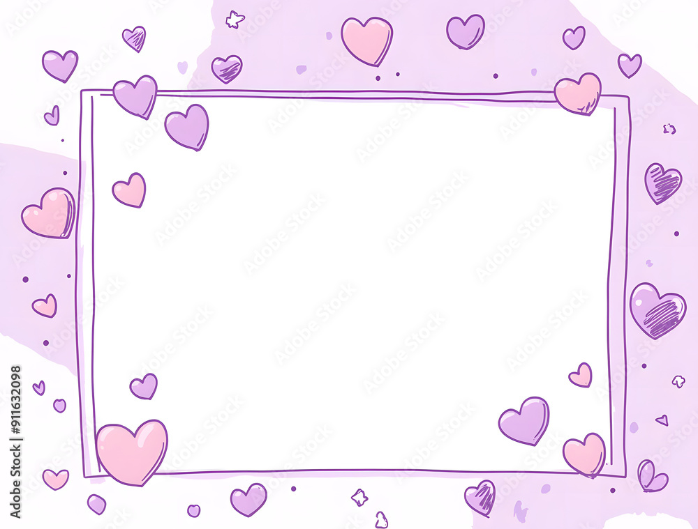 Dream cute frame background with stars and clouds  design