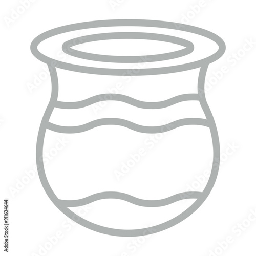 Clay Vector Line Grey Icon Design
