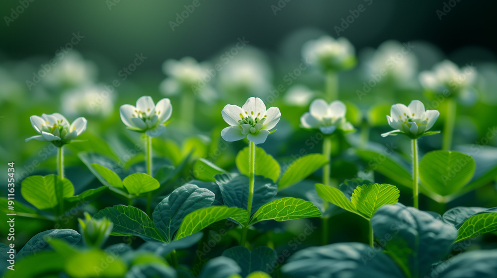 Close-up of delicate white flowers blooming in a lush green field, showcasing nature's tranquility and beauty. Close-up of delicate white flowers blooming in a lush green field, showcasing nature's tranquility and beauty.