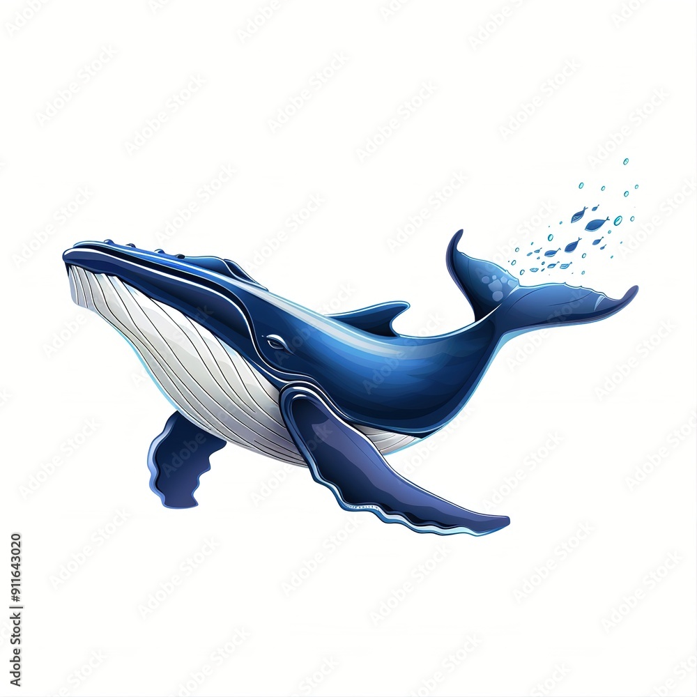 blue whale Metal element animal cartoon isolated whitebackground 16:9 blue whale Metal element animal cartoon isolated whitebackground 16:9