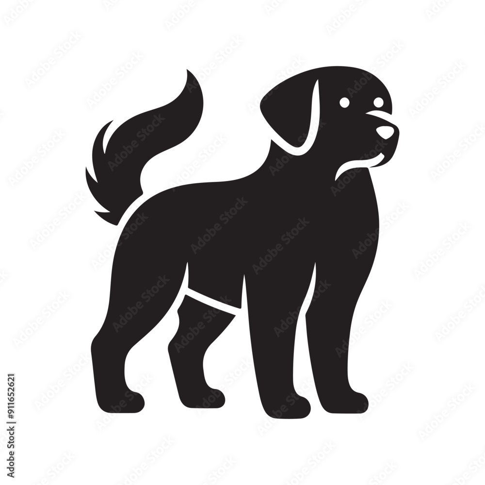 Dog silhouette vector illustration Dog silhouette vector illustration
