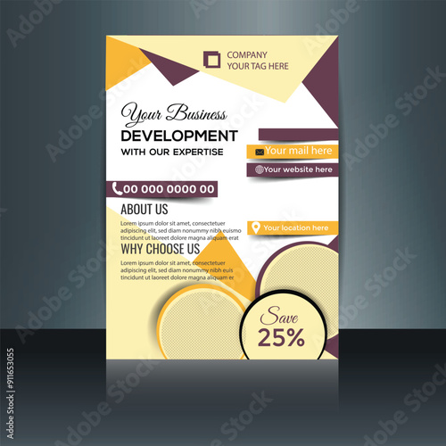 Elegant flayer design and brochure