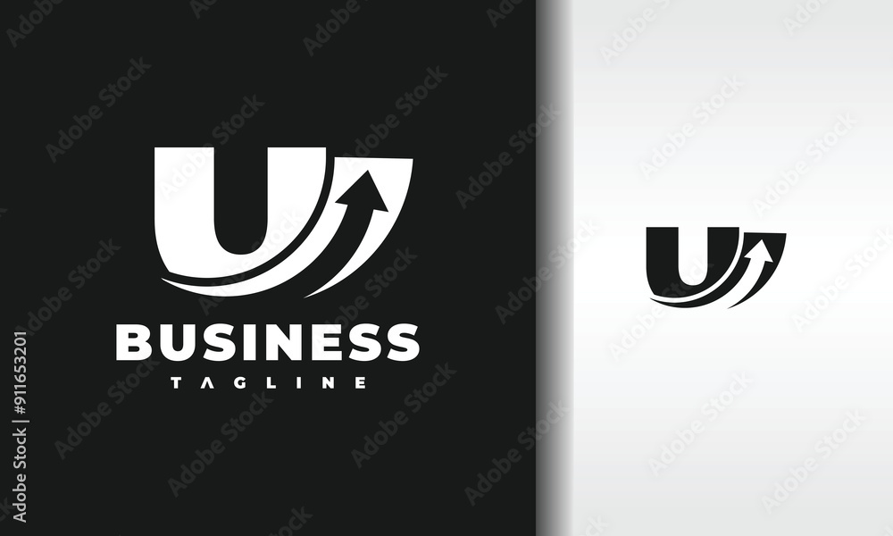 letter U arrow up logo letter U arrow up logo