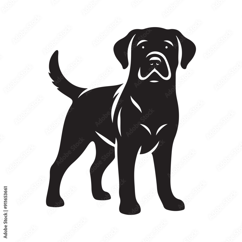 Dog silhouette vector illustration Dog silhouette vector illustration