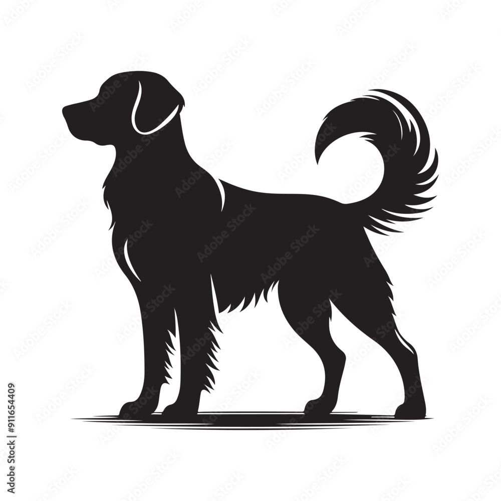 Dog silhouette vector illustration Dog silhouette vector illustration