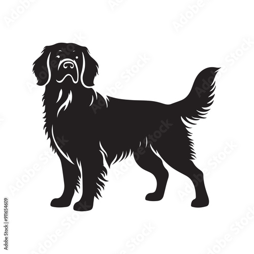 Dog silhouette vector illustration