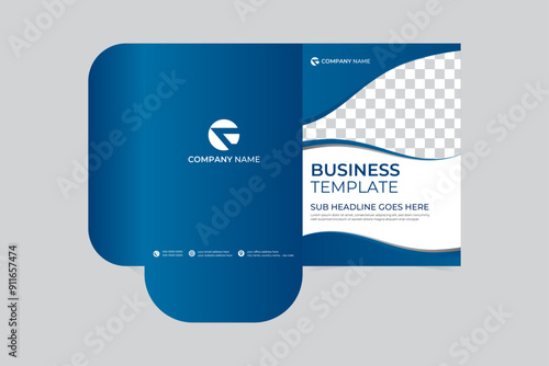 Professional creative corporate presentation document folders for your business. Modern presentation folder template design. Unique real estate File Cases.