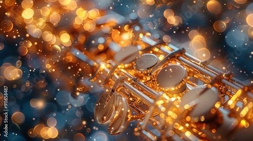 Saxophone with Bokeh Lights