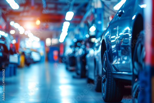 Wallpaper Mural Modern Car Service Centre Auto Repair Workshop Interior Torontodigital.ca