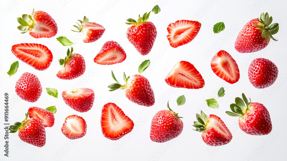 strawberry isolated on white background strawberry isolated on white background