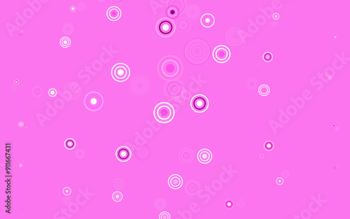 Light Pink, Blue vector texture with disks.