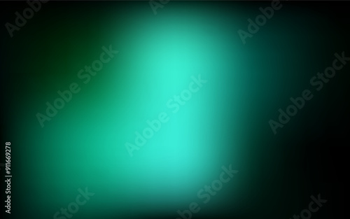 Dark green vector abstract blur backdrop.