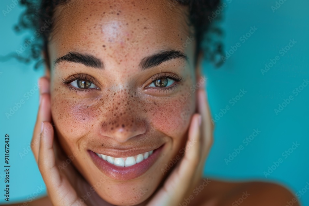 Woman's face, skincare, and manicure for beauty salon, luxury health, or aesthetic cosmetics on studio background. Happy older model with fresh nails, makeup, clothes, and self-care. Woman's face, skincare, and manicure for beauty salon, luxury health, or aesthetic cosmetics on studio background. Happy older model with fresh nails, makeup, clothes, and self-care.