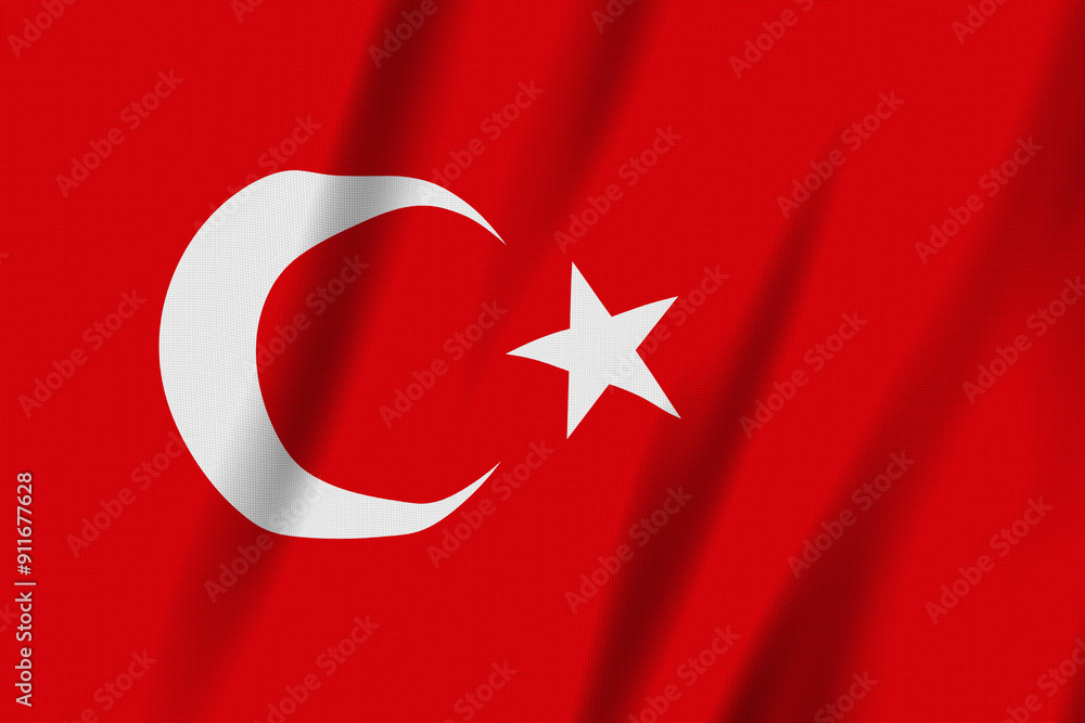 Obraz premium Turkey flag background
