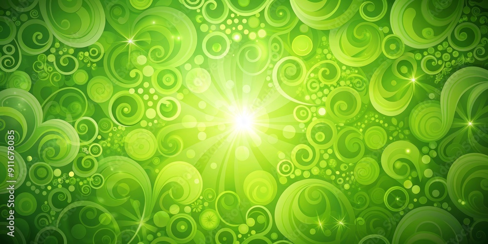 Abstract Green Circle Swirls with Bright Light, green , circle , swirl , abstract Abstract Green Circle Swirls with Bright Light, green , circle , swirl , abstract