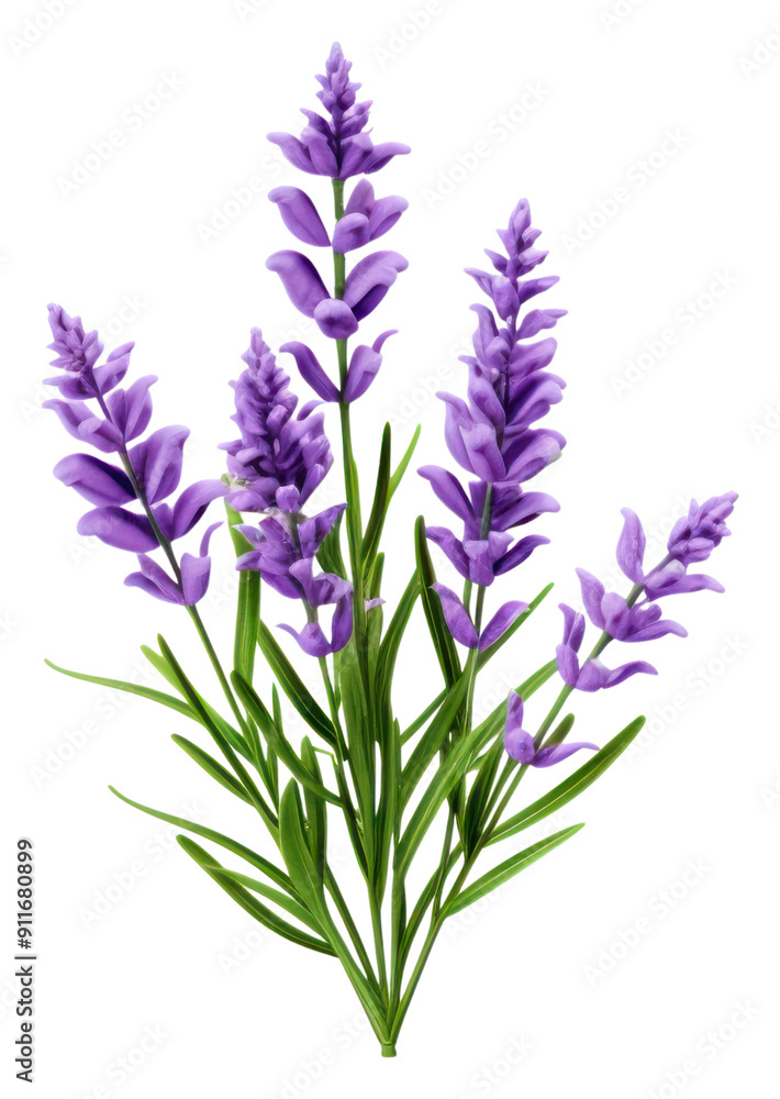 Naklejka premium PNG Lavender blossom flower purple.