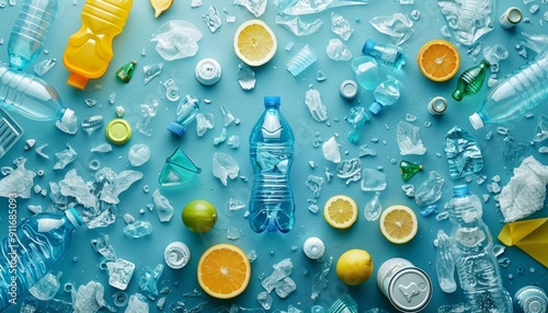 A campaign advocating for stricter regulations on singleuse plastics photo