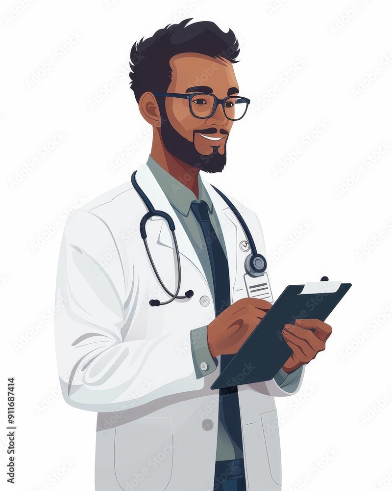 A healthcare professional explaining health screenings A healthcare professional explaining health screenings