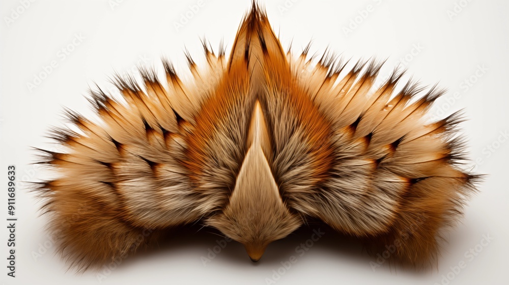 Detailed view of a fresh bear claw, featuring delicious textures, front view from above, studio lighting, white background. Detailed view of a fresh bear claw, featuring delicious textures, front view from above, studio lighting, white background.