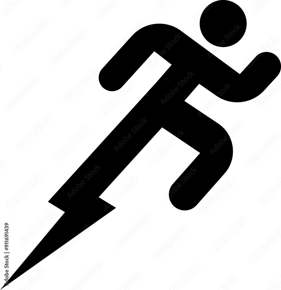 Run symbol. Runner icon. Silhouette symbol. Run symbol. Runner icon. Silhouette symbol.