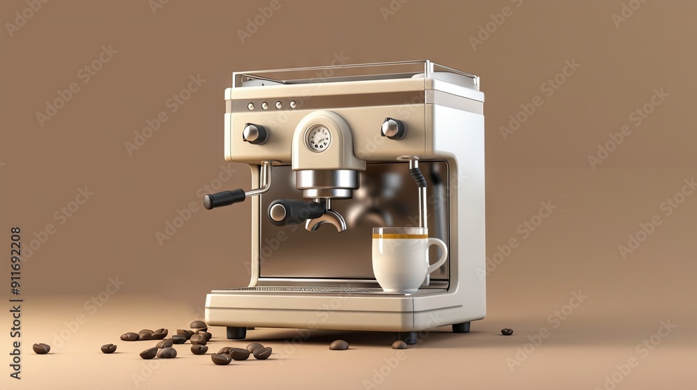 Luxury coffee machine on isolated background
Luxury coffee machine on isolated background