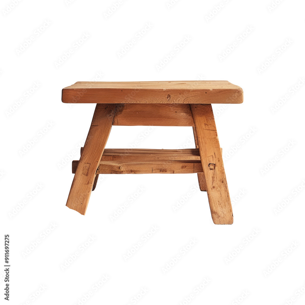 Step stool table on transparent background. Step stool table on transparent background.