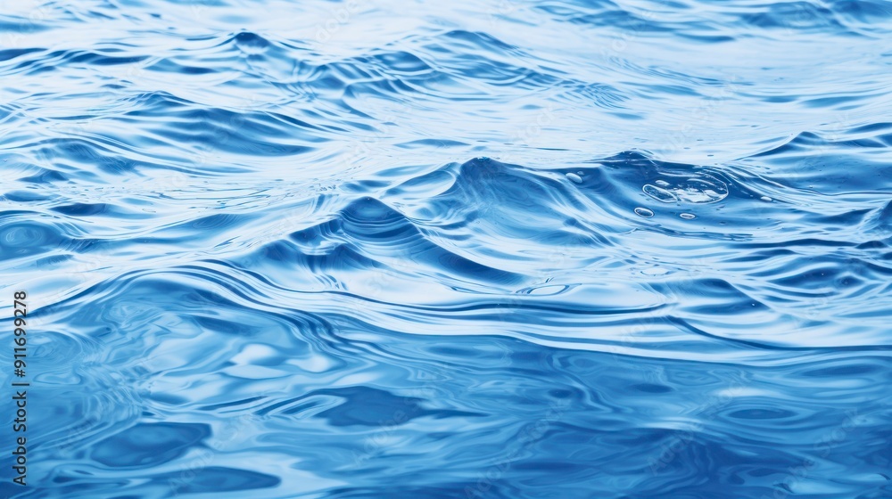 Blue water surface with ripples Blue water surface with ripples