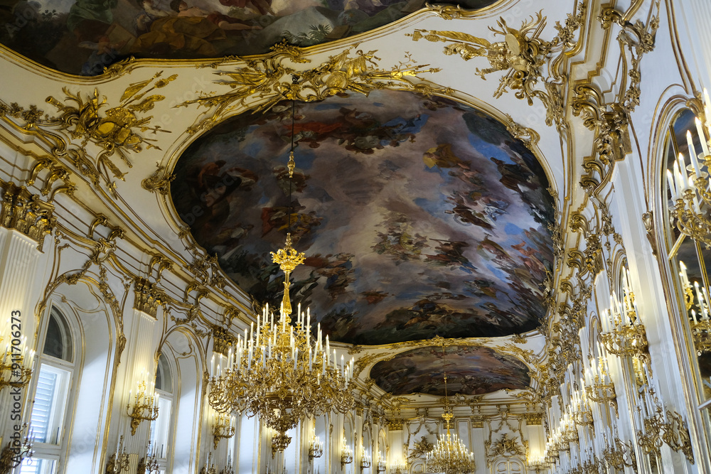 interior palácio europa rococó