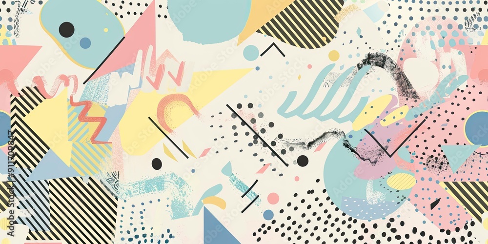 Abstract geometric shapes with pastel colors. Abstract geometric shapes with pastel colors.