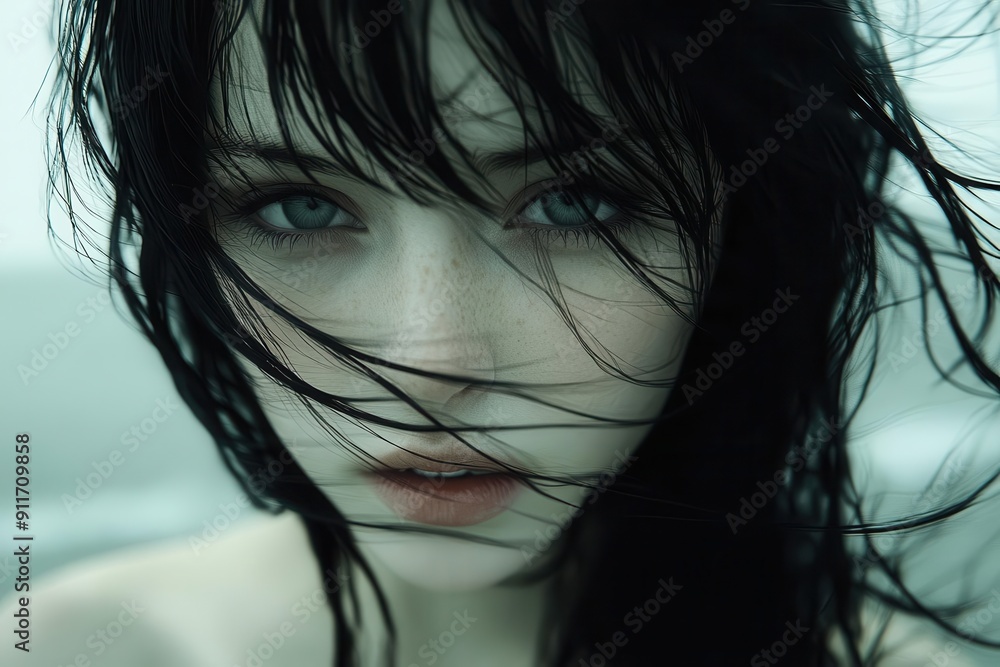 animestyle russian girl on desolate beach long flowing hair wistful expression japanese animation influence generative ai enhancement moody atmosphere vast landscape animestyle russian girl on desolate beach long flowing hair wistful expression japanese animation influence generative ai enhancement moody atmosphere vast landscape
