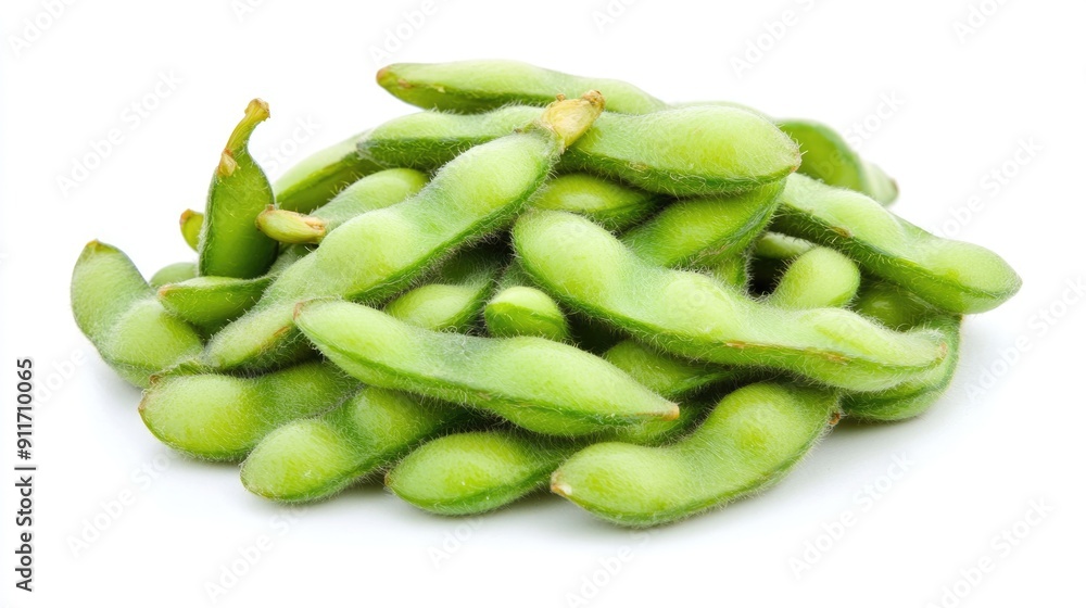 Edamame White Background. Soy Beans Isolated on White Background with Full Depth of Field Edamame White Background. Soy Beans Isolated on White Background with Full Depth of Field