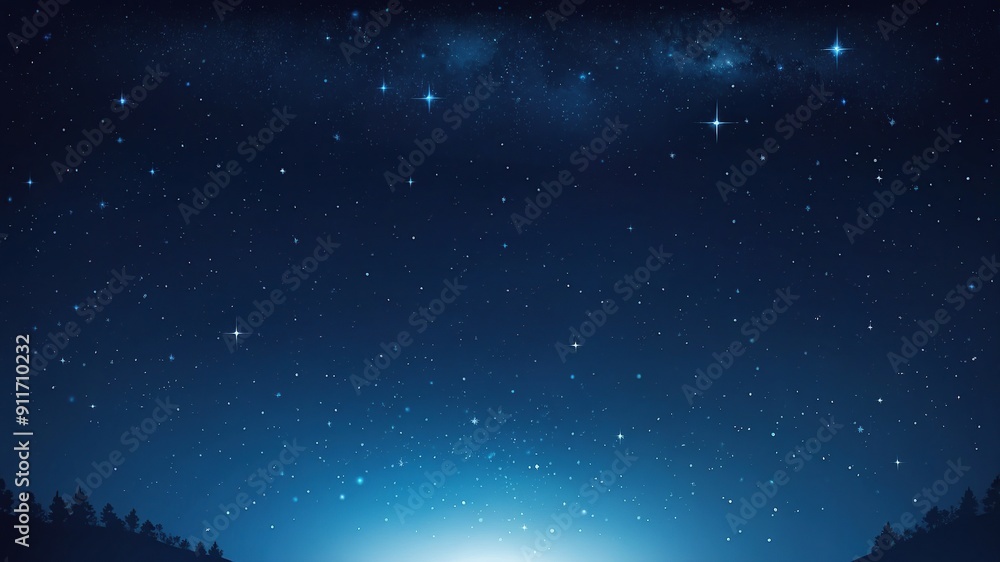 Starry Mountain scape Starry Mountain scape